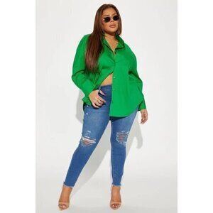 Stuck In A Daydream Ripped‎ Skinny Jeans Medium Wash Size 18 RefFNB